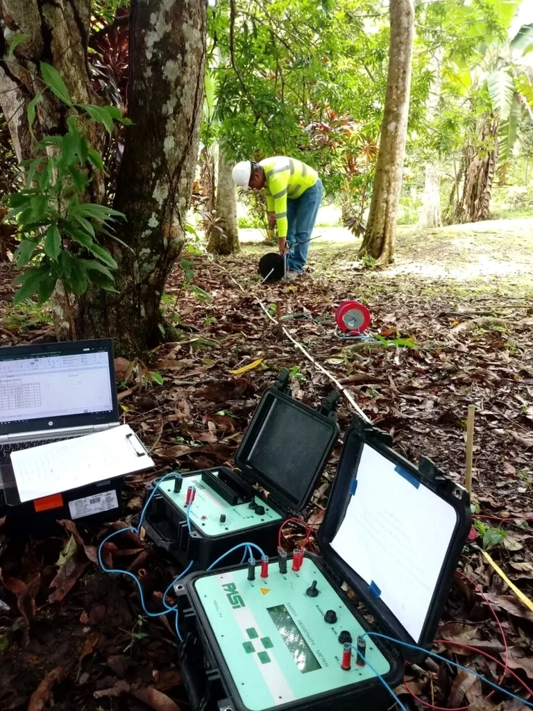 Resistividade elétrica e SEV em São Vicente: mapeamento geofísico para fundações seguras